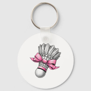 Chaveiro Arco Coquetel Badminton Shuttle Pink Fita Mãe Gir