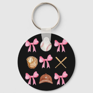 Chaveiro Arco Coquette Baseball Mama Baseball Mãe Mães Da