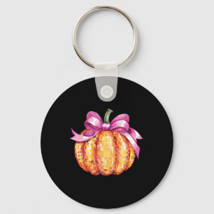 Chaveiro Arco Cor-de-rosa Pumpkin Retro Queda Ação de Graça