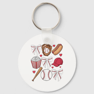 Chaveiro Arco de beisebol Coquette Mulheres Meninas Basebal