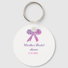 Chaveiro Arco de casamento brilho glitter rosa roxo nome