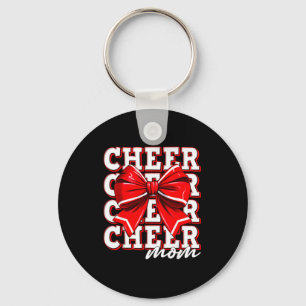 Chaveiro Arco de Cheerleader Mãe Torcedora Maior Fã Vermelh