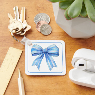 Chaveiro Arco de Coastal Blue e White Watercolor Personaliz