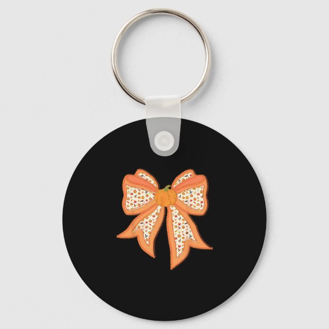 Chaveiro Arco de Coquete Pumpkin Thanksgiving Outono Y'al (Frente)