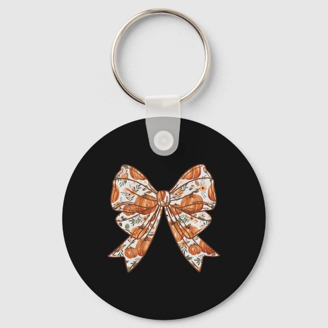 Chaveiro Arco Fall Coquette Vintage Fall Pumpkin (Frente)
