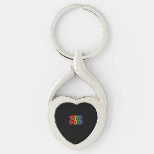 Chaveiro Arco-Íris Abacaxis Aloha Havaiano Orgulho gay Mês