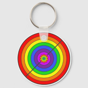 Chaveiro Arco-íris colorido