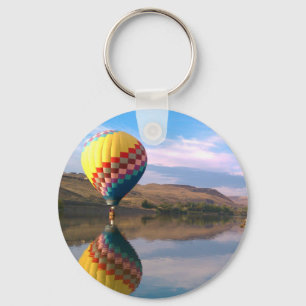 Chaveiro ARCO-ÍRIS de Dubble.  Balão Hotair no rio Snake