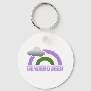 CHAVEIRO ARCO-ÍRIS DE GENDERQUEER