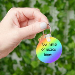 Chaveiro Arco-Íris Personalizado