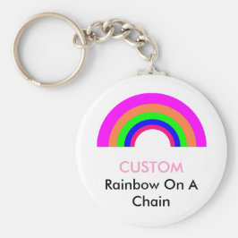 Chaveiro Arco-Íris PERSONALIZADO Em Cadeia