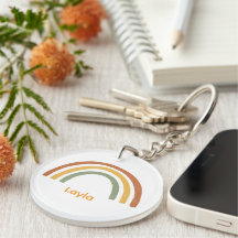 Arco-íris Retro Unisex Nome Personalizado