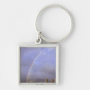 Chaveiro Arco-íris sobre Honolulu, Havaí, EUA