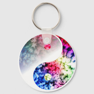Chaveiro Arco-íris Yin Yang