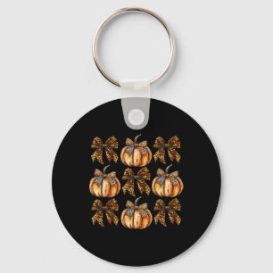 Chaveiro Arco Leopard Coquette Pumpkin Ação de Graças outon