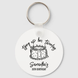 Chaveiro Arco Negra Amarrando A aniversário de 30 anos Dos