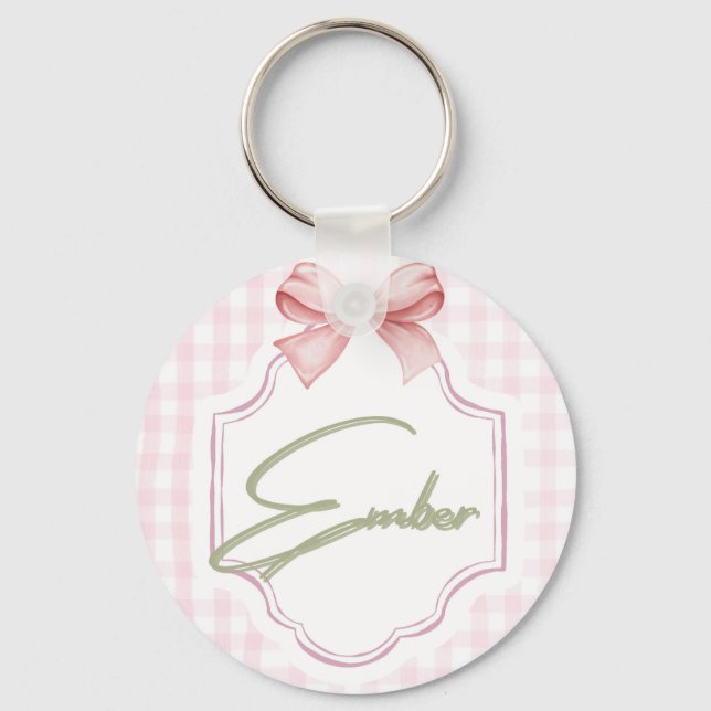 Chaveiro Arco Personalizado de Enfermeira Ember Baby Girl & (Frente)