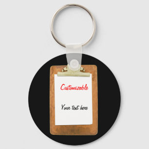 Chaveiro Área de transferência com white paper simples