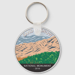 Chaveiro Areia ao Monumento Nacional da Neve, Califórnia Vi