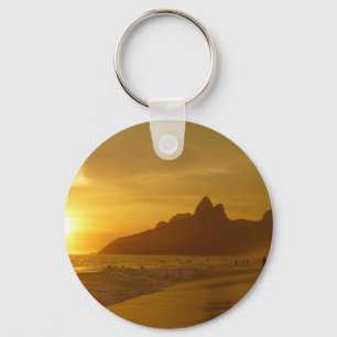 Chaveiro Areia tropical do amor da paz da água do oceano da