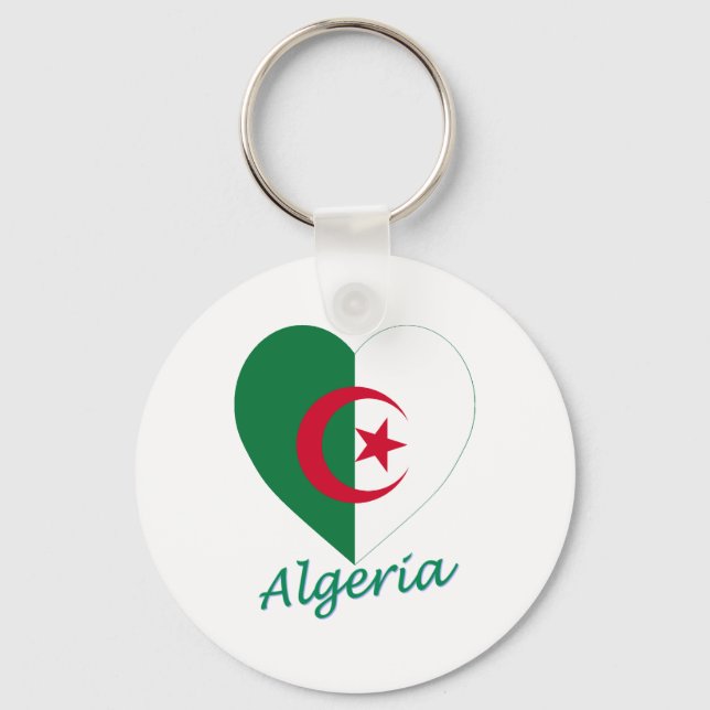 Chaveiro Argélia Flag Heart (Frente)