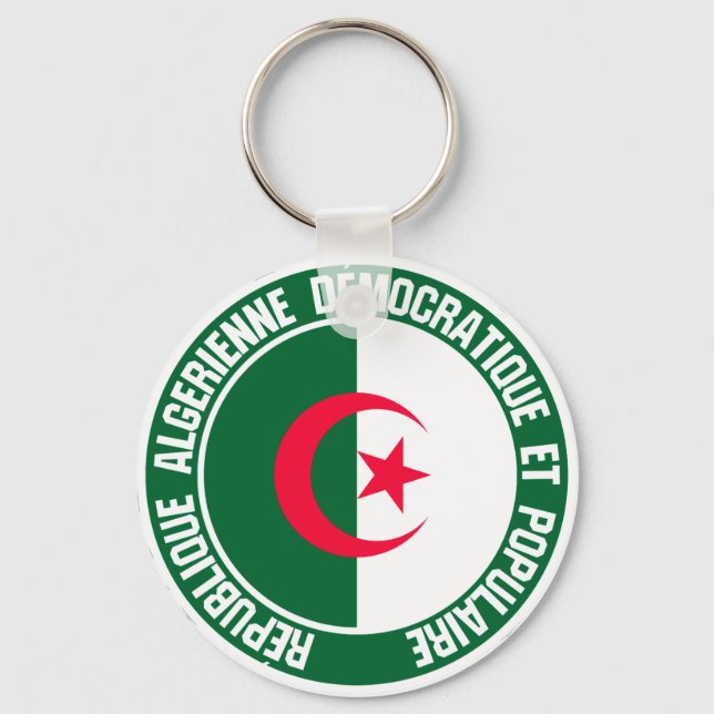 Chaveiro Argélia Round Emblem (Frente)