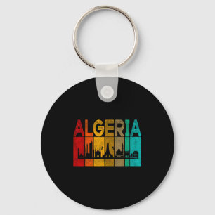 Chaveiro Argélia Vintage Eu Amo Mapa da Argélia Futebol Arg