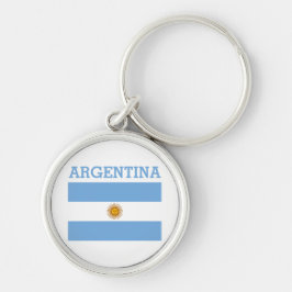 Chaveiro Argentina Flag Shobolas Futebol Argentina Blue Key