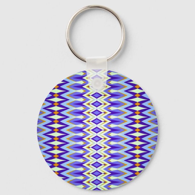 Chaveiro Argyle Fun Blue and Orange (Frente)