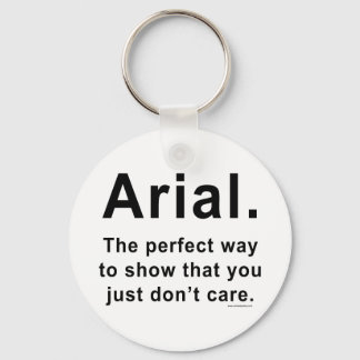 Chaveiro Arial Font Humor Mug