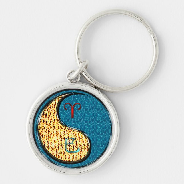 Chaveiro Áries & Cobra de água (Frente)