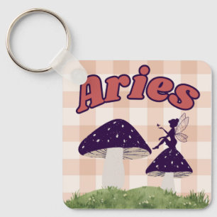 Chaveiro Aries Cottagecore Aestética Fairy Mushroom Design