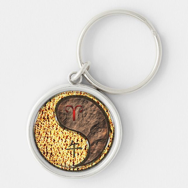 Chaveiro Aries & Earth Horse (Frente)