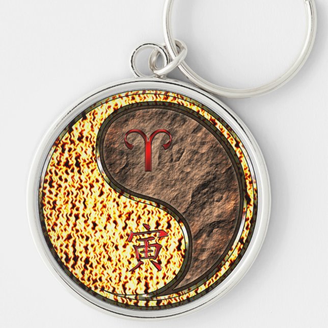 Chaveiro Aries & Earth Tiger (Frente)