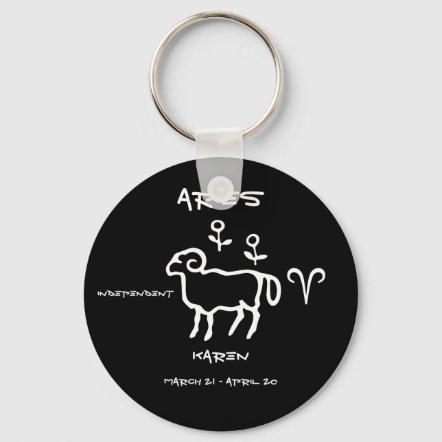 Chaveiro Áries Personalizadas (Frente)