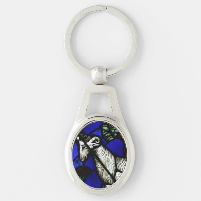 Chaveiro Aries Zodiac StainGlass Notre-Dame de Paris OKe (Frente)