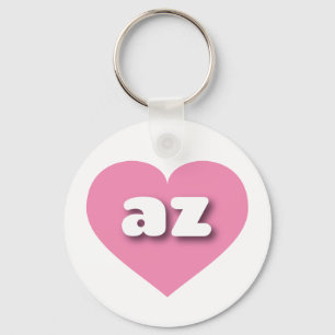 Chaveiro Arizona Coração Rosa Sólido - Amor