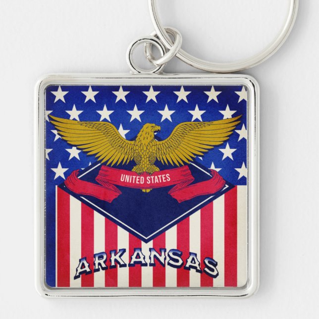Chaveiro Arkansas USA Flag (Frente)