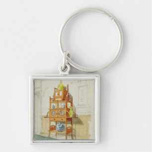 Chaveiro Armário da exposição, c.1860s-70s (w/c & lápis