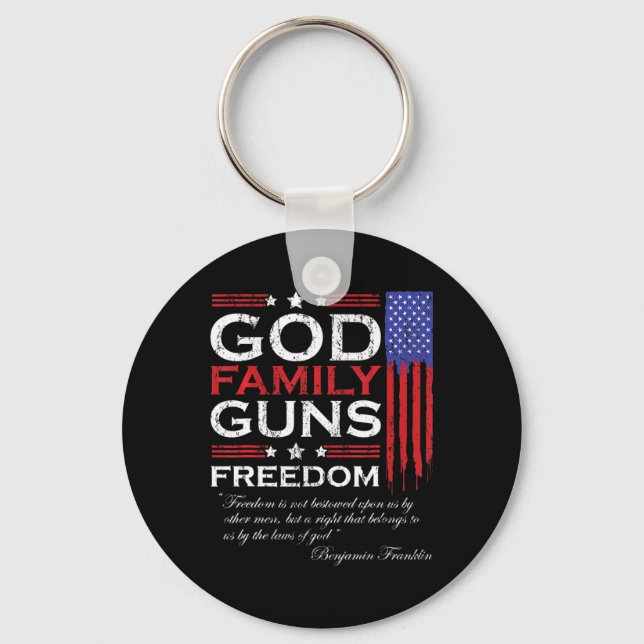 CHAVEIRO ARMAS DE DEUS DA FAMÍLIA E LIBERDADE CHRISTIAN MAG (Frente)