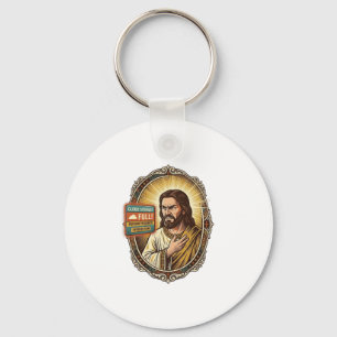 Chaveiro Armazenamento em Nuvem de Jesus Cheio Alerta Paywa