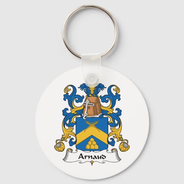 Chaveiro Arnaud Family Crest (Frente)