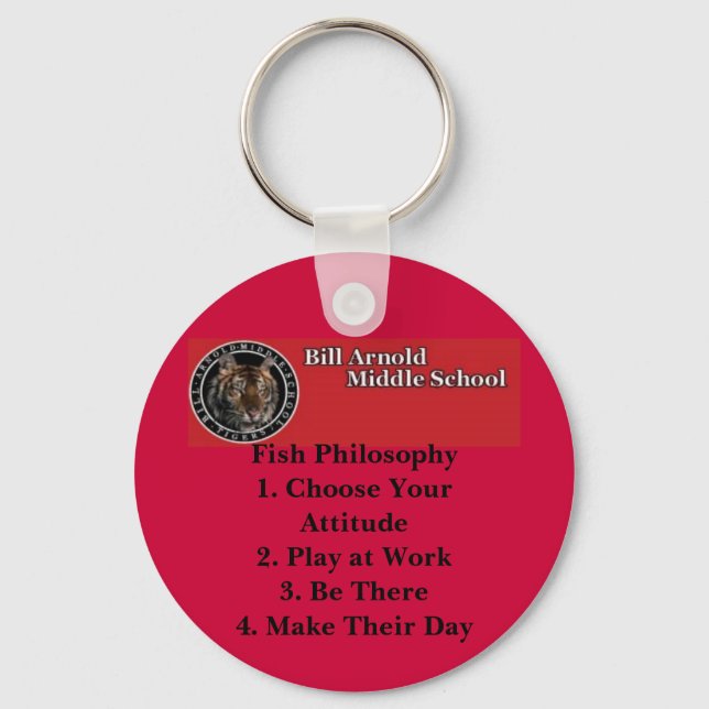 Chaveiro Arnold Middle School — Filosofia de Peixes (Frente)