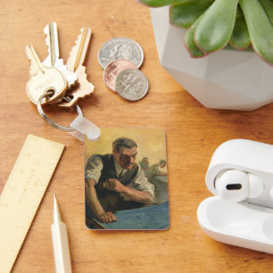 Chaveiro Arquiteto de negócios da Vintage e criando projet