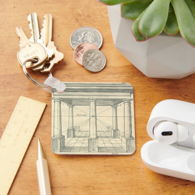 Chaveiro Arquitetura Antiga, Pórtico Romano com Colunas (Mesa)