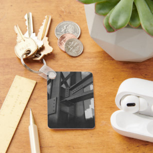 Chaveiro Arquitetura de arranha-céus da Vintage Steel Const