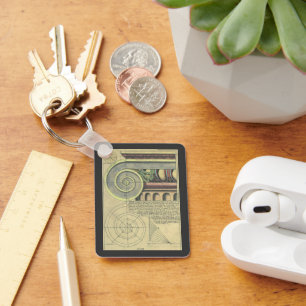 Chaveiro Arquitetura do vintage; Volute principal por