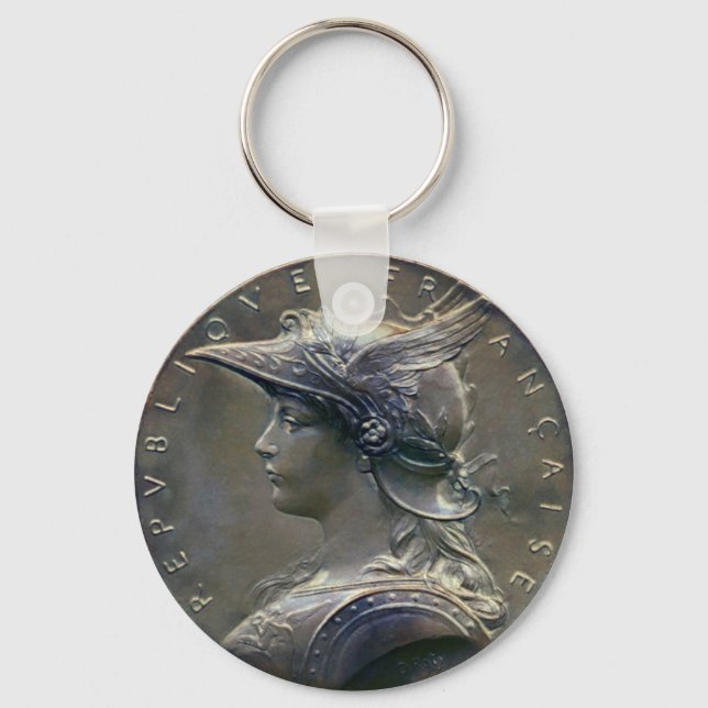 Chaveiro Art Nouveau - Medalhão Francês (Frente)