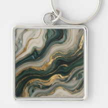 Arte abstrata de mármore fluido azul e dourado