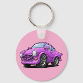 Chaveiro Arte Automotiva Roxa Extremamente Curvada
